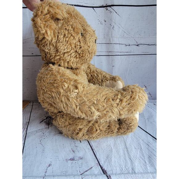 Authentic Vermont Teddy Bear 16” Handmade in Vermont Jointed Vintage Plush Brown - Picture 8 of 9